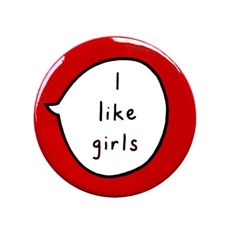 I Like Girls Pin Badge Button Etsy