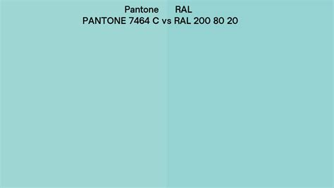 Pantone 7464 C Vs Ral Ral 200 80 20 Side By Side Comparison