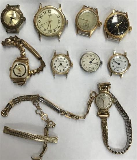 A Collection Of Ladies Vintage Wristwatches To Include A Gold Plated