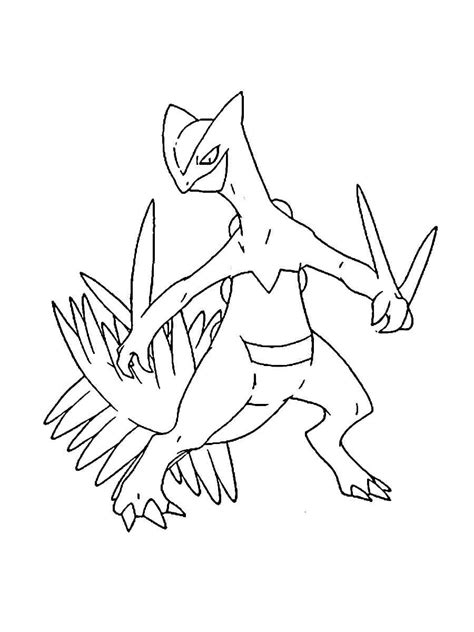 pokemon sceptile coloring pages free printable