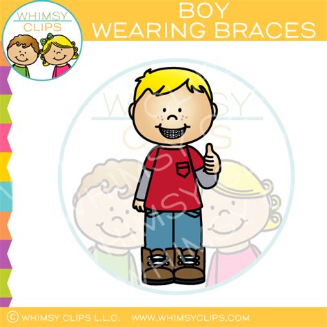 Boy Wearing Braces Clip Art Images And Illustrations Whimsy Clips