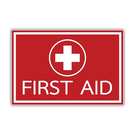 First Aid Safety Sign Vinyl Sticker Decal Etsy
