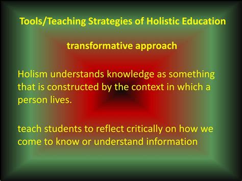Ppt Holistic Education Powerpoint Presentation Free Download Id