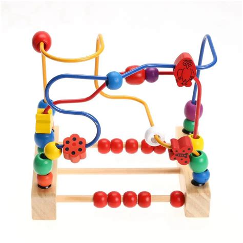 Baby Toy Wooden Toy Wooden Bead Maze Child Beads Christmas T