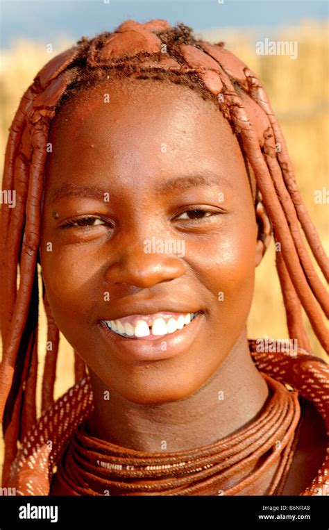 Himba Girl Opuwo Namibia Stock Photo Alamy
