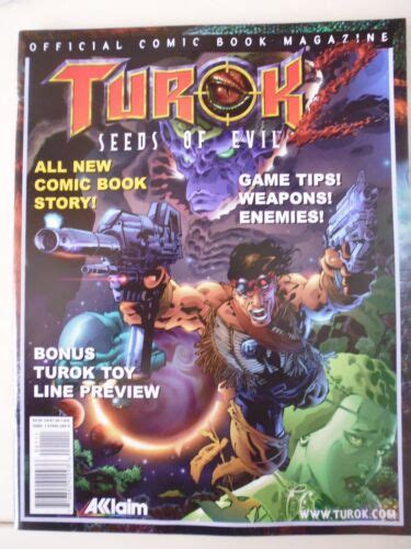 Turok Seeds Of Evil Official Comic Book Magazine Akklaim New Unread