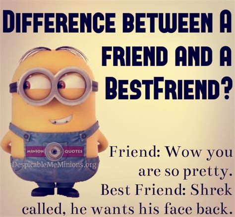 Difference Between A Friend And A Best Friend Minion Quotes Best
