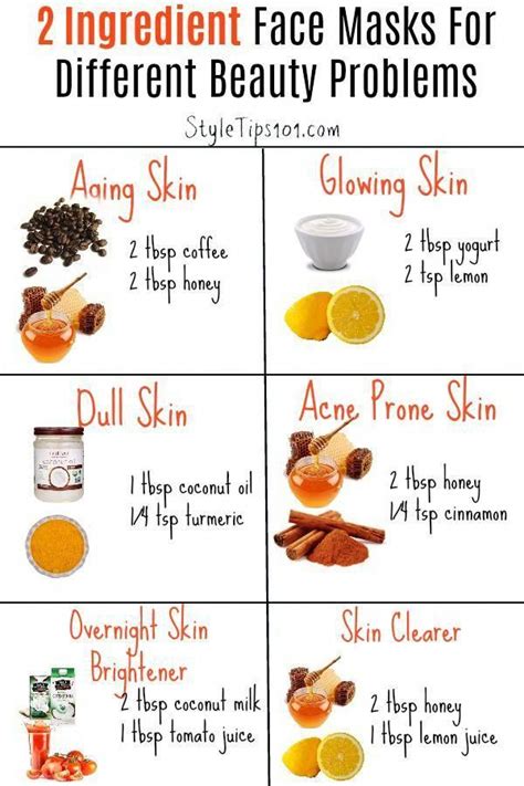 Diy Face Mask Recipes For Glowing And Bright Skin Diyfacecare