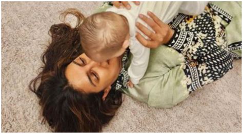 Priyanka Chopra Nick Jonas Sprawl On The Carpet With Baby Malti Marie