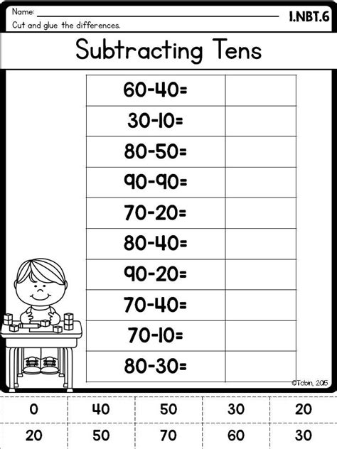 Numbers And Operations Worksheets- First Grade