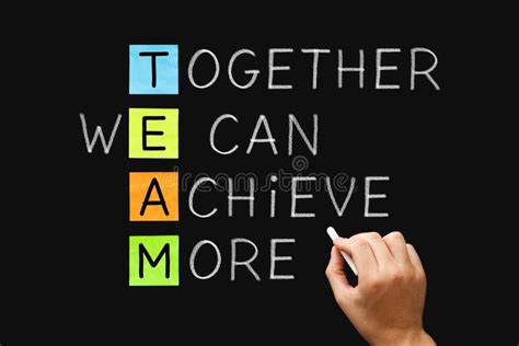 Team Together We Can Achieve Mehr Stockfoto Bild Von Firma