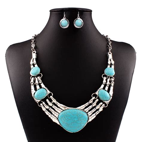 Off Clearance Shop Now Fashion Woman Turquoise Pendant Necklace
