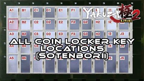 Yk2 Yakuza Kiwami 2 All Sotenbori Coin Locker Key Locations Guide