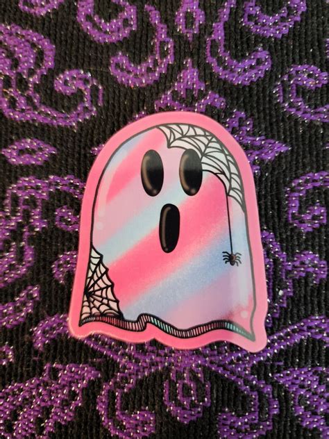 Pastel Ghost Sticker Cute Ghost Pastel Aesthetic Spooky Etsy