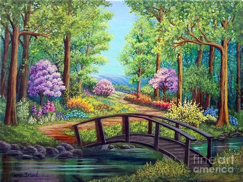 Bridge To Spring Painting By Sarah Irland Pixels