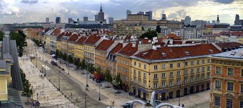 Widok Na Krakowskie Przedmiescie Po Remoncie Ulica Krakowskie