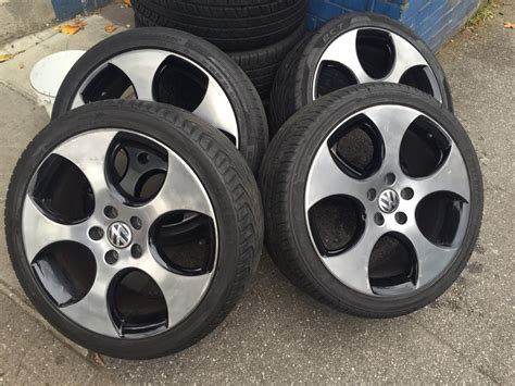 18 Genuine Vw Golf Gti Monza Alloys And Tyres 5x112 In Palmers Green