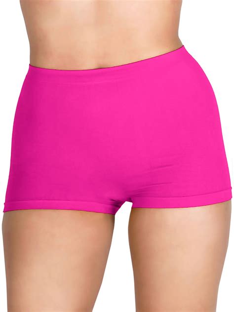 Womens Plain Boxer Sexy Hot Pants Shorts Ladies Underwear Plus Size S M