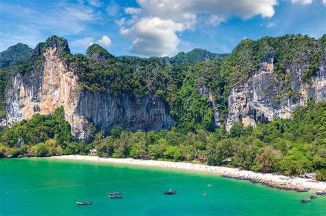 Railay Beach Krabi Thailand Stock Photo Image Of Nature Rock