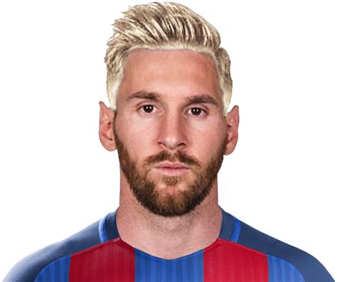Messi Blonde Face Png