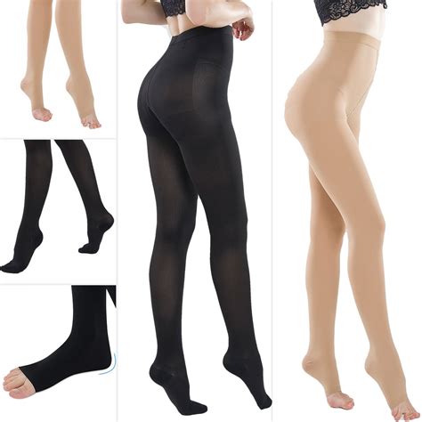 S Xxl Women Medical Compression Stockings Pantyhose Waist High Support