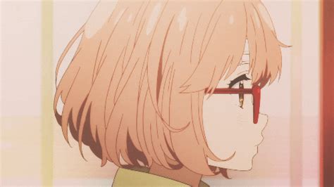 kyoukai no kanata glasses find and share on giphy
