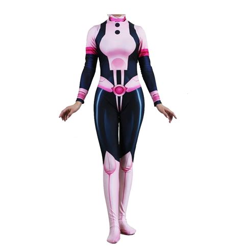 Buy Uraraka Costume 3d Print Pink Spandex Tight Female Cosplay Costume Hero