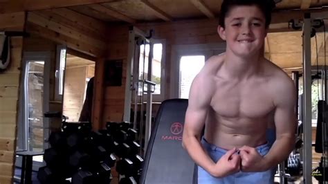 Let the whole world be your breastfeeding room! RIPPED Kid Flexing HUGE ABS AND BICEPS - YouTube