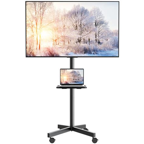 Buy Mobile Tv Cart On Wheels For 23 To 60 Inch Led Flat Screencurved