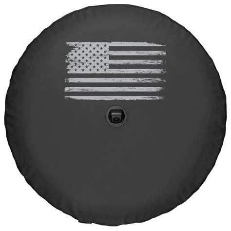 Boomerang Enterprises Distressed American Flag Logo Tire Cover For 18