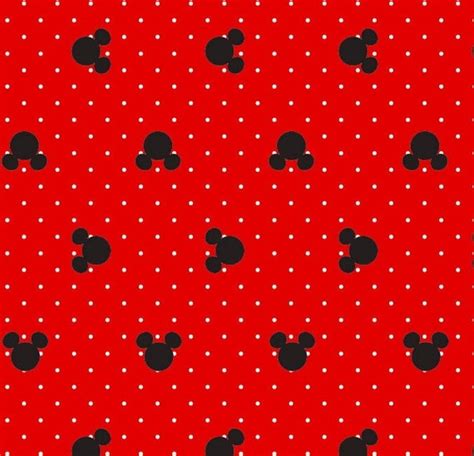 Mickey Mouse And Friends Fabric Mickey Polka By Sewwhatquiltshop