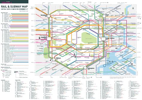 Tokyo Map Route And City Map With Airport Link To The Suburban Cities Of