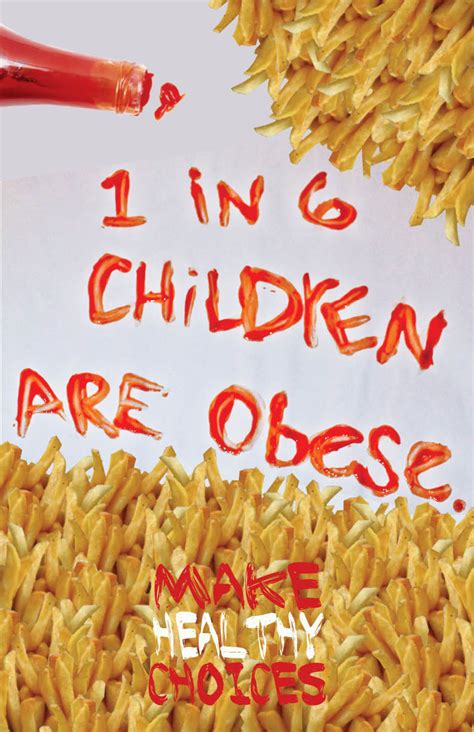 obesity awareness poster by rachel krier at