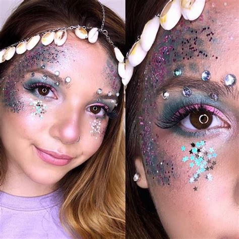 Mermaid Costume Glitter Makeup Kit Loose Glitter Halloween Etsy