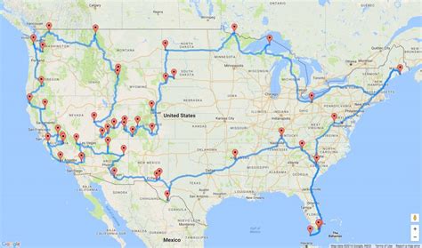 Map Shows The Ultimate Us National Park Road Trip Regarding Printable