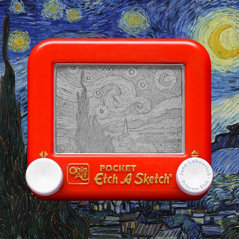 Starry Night Etch A Sketch By Pikajane On Deviantart