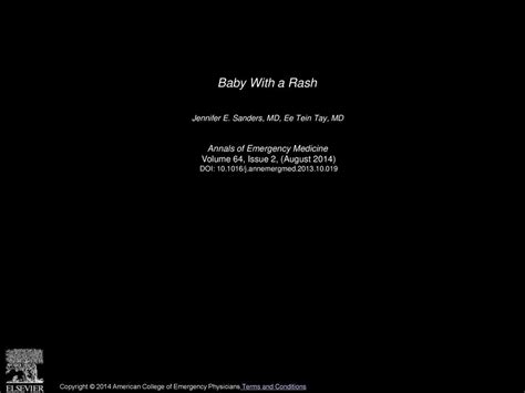 Baby With A Rash Annals Of Emergency Medicine Ppt Download