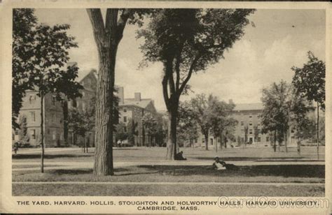 The Yard Harvard Hollis Stoughton And Holworthy Halls Harvard