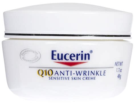 Eucerin Q10 Anti Wrinkle Sensitive Skin Creme For Face And Body Skin Creme Sensitive Skin Cream