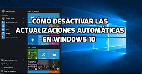 Guía para desactivar las actualizaciones automáticas en Windows 10