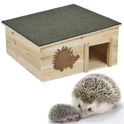 Bli Niaki Wooden Hedgehog House 31 X 31 X 21 Cm Wooden Floor