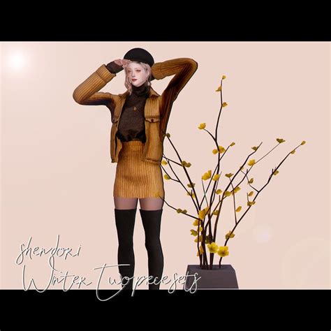 Shendori Winter Two Piece Sets ᐛ Clothing Body ᐛ New Mesh ᐛ