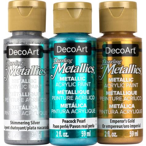 Dazzling Metallics Decoart In 2022 Metallic Paint Art And Craft