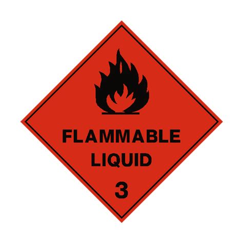 Flammable Liquid 3 Label - Safety-Label.co.uk | Safety Signs, Safety Stickers & Safety Labels