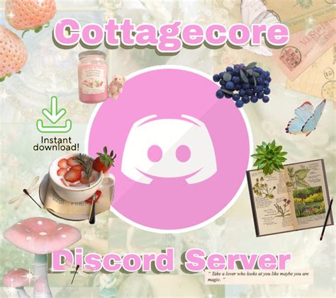 Cottagecore Aesthetic Discord Template Cute Discord Server Etsy