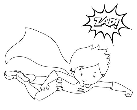 Free Printable Superhero Coloring Sheets for Kids - Crazy Little Projects
