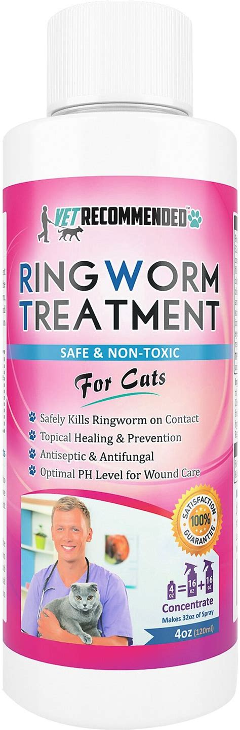 Vet Recommended Cat Ringworm Treatment Concentrate 4 Oz Bottle