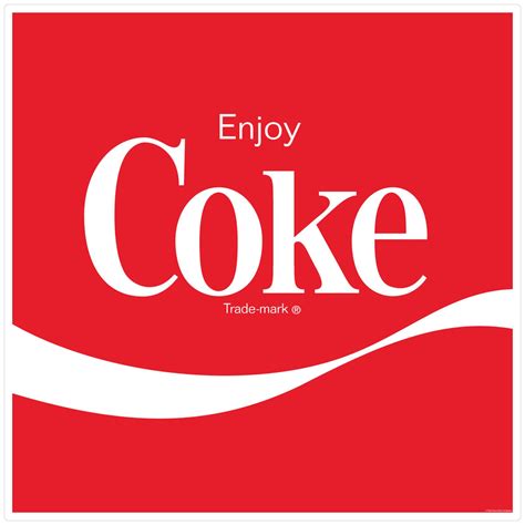 Coca Cola Enjoy Coke Wave 1980s Style Decal Etsy