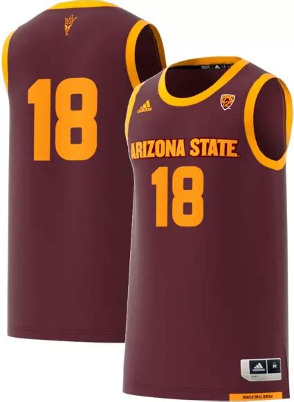 Adidas Mens Arizona State Sun Devils 18 Maroon Replica Basketball