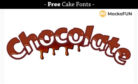 🍰 Free Cake Fonts Mockofun